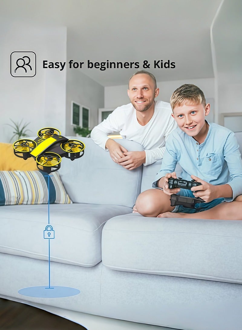 Mini Drone for Kids and Beginners-Remote Control Quadcopter Indoor Helicopter Plane with 3D Flip, Auto Hovering, Headless Mode, 3 Batteries, Best Gift Toy for Boys & Girls - Image 3
