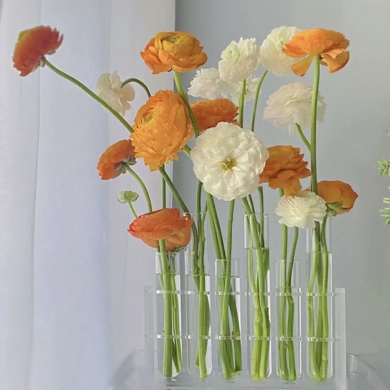 Y&D H-121 Folding Glass Vase - Hot Selling Transparent Flower Vases Table Centerpieces Decoration Set - Image 3