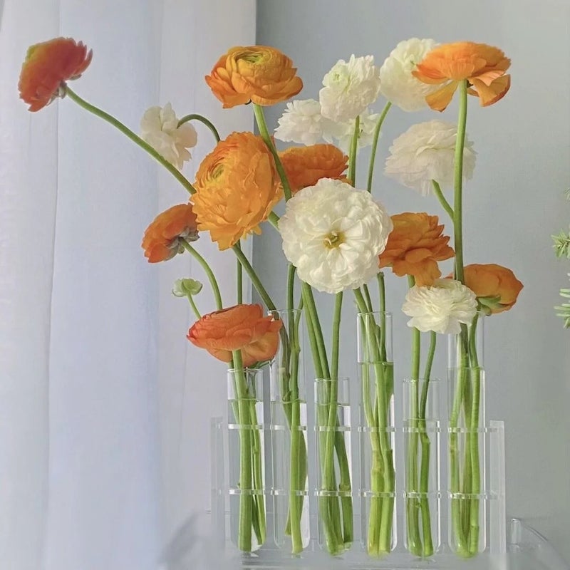 Y&D H-121 Folding Glass Vase - Hot Selling Transparent Flower Vases Table Centerpieces Decoration Set - Image 4