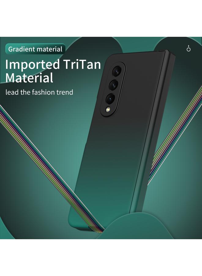 اس-توب جراب لهاتف Samsung Galaxy Z Fold3 5G، جراب هاتف قابل للطي بمفصلة متدرجة الألوان مع فيلم - Image 2