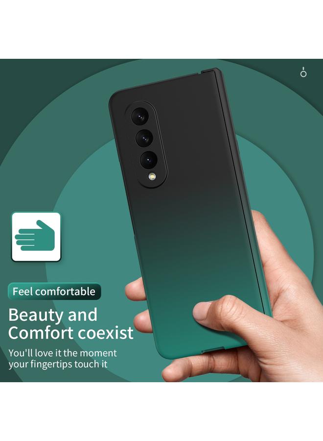 اس-توب جراب لهاتف Samsung Galaxy Z Fold3 5G، جراب هاتف قابل للطي بمفصلة متدرجة الألوان مع فيلم - Image 3