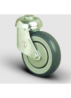 Emes Spherical Hole Mounted, Ball Bearing, Rubber Shopping Cart Wheel Diameter:100 - Es04 Mbr 100 