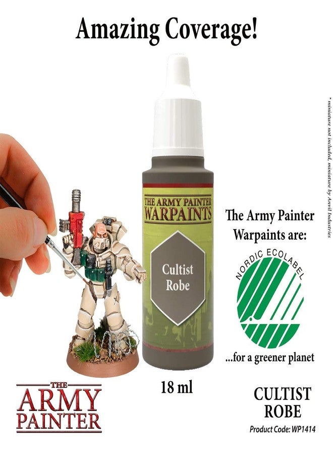 The Army Painter Cultist Robe Warpaint - Acrylic Non-Toxic Heavily Pigmented Water Based Paint for Tabletop Roleplaying, Boardgames, and Wargames Miniature Model Painting - Image 2