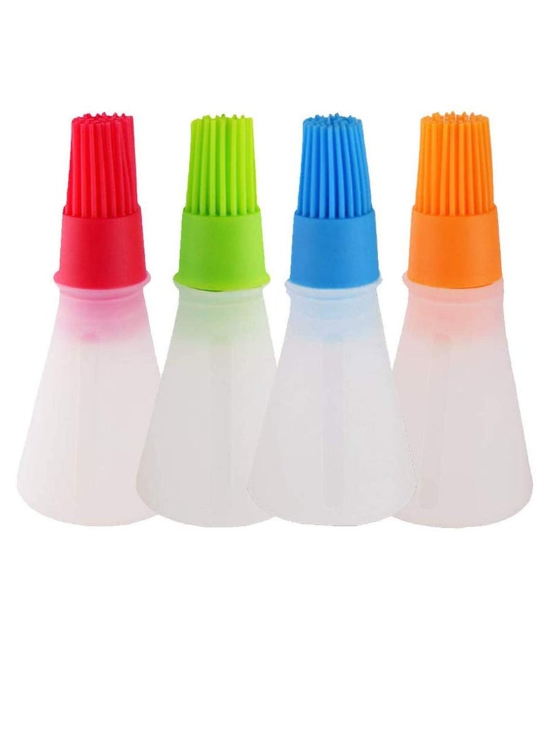 واي آند دي 4 Packs Silicone Basting Brushes Oil Honey Wine Sauce Grill Brush Kitchen Bottle Cake Butter Cream Baster Barbecue Cooking Baking Pancake BBQ Tool - Image 1