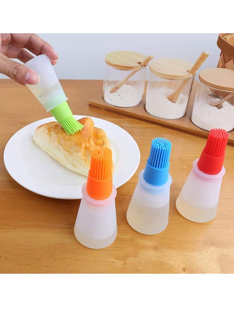 واي آند دي 4 Packs Silicone Basting Brushes Oil Honey Wine Sauce Grill Brush Kitchen Bottle Cake Butter Cream Baster Barbecue Cooking Baking Pancake BBQ Tool - Image 3
