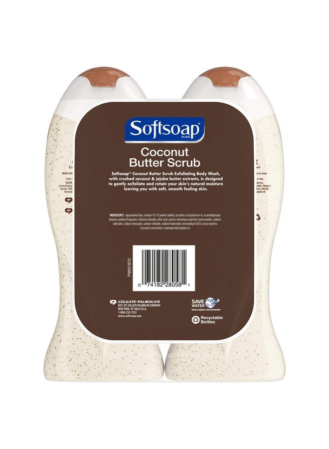 Softsoap Body Butter Coconut Scrub, Body Buff Wash, 15 Ounce (Pack of 2) - Image 3