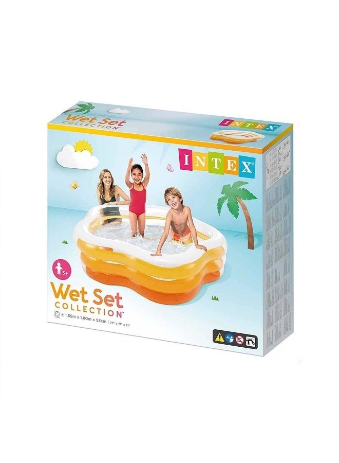 INTEX Intex - Summer Pentagonal Pool 185x180x53 cm - 56495NP  - Image 2