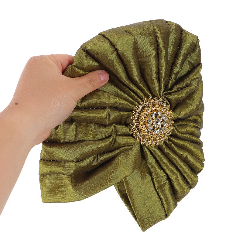 Muslim Inner Hijab Caps: Women Hijab Hat With Brooch Full Cover Undercap Tube Bonnet Stretchy Breathable Chemo Cap Beanie Hats Headwear - Image 4