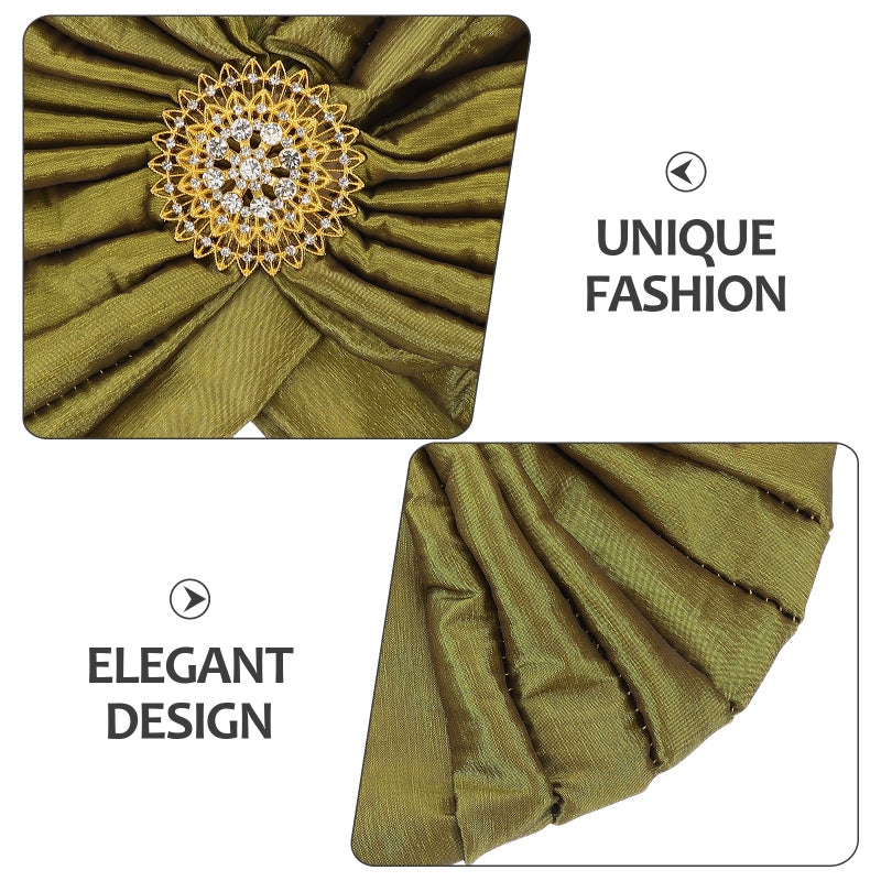 Muslim Inner Hijab Caps: Women Hijab Hat With Brooch Full Cover Undercap Tube Bonnet Stretchy Breathable Chemo Cap Beanie Hats Headwear - Image 2