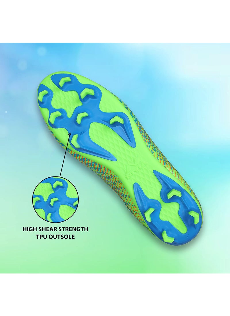 Nivia - Pro ‎Encounter 9.0 Football Stud | Size : 10UK / 11US / 44EU | Water absorption| Material :  PVC Synthetic leather with Lycra Mesh,TPU | Light Weight - Image 1