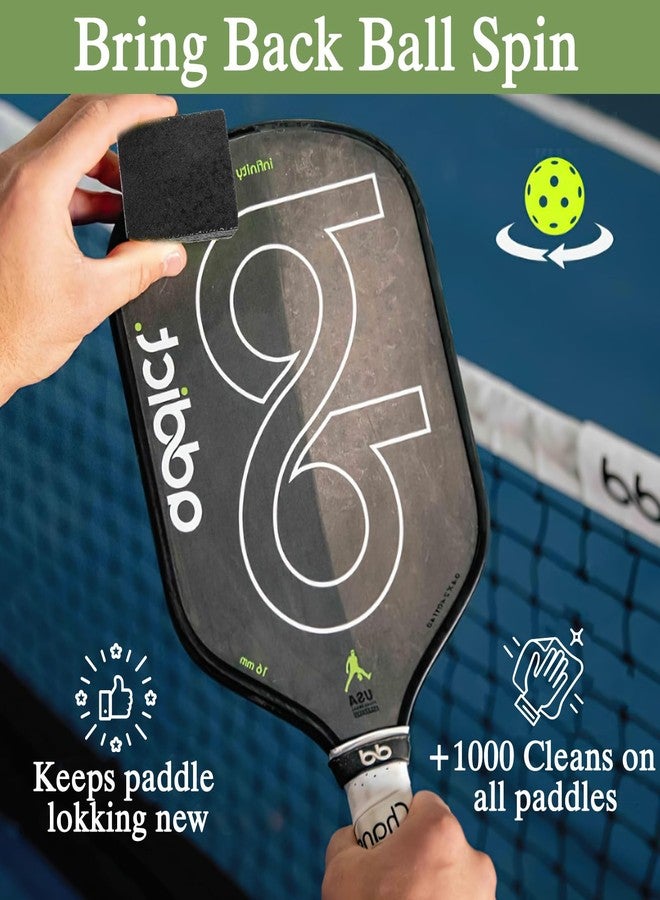 CoolShef Pickleball Paddle Eraser | Rubber Pickle Ball Racket Cleaner for Carbon Fiber Paddles | Fast & Easy Rubber Eraser to Wipe Off Dirt, Ball Residue & Surface Marks - Image 5