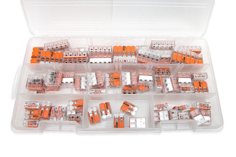 WAGO 221 Lever-Nuts 75pc Wire Connector Assortment Pack with Case - Image 3