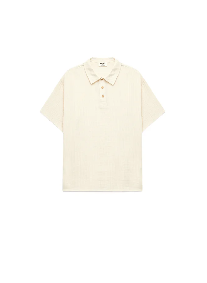 كوتون Knit T-Shirt