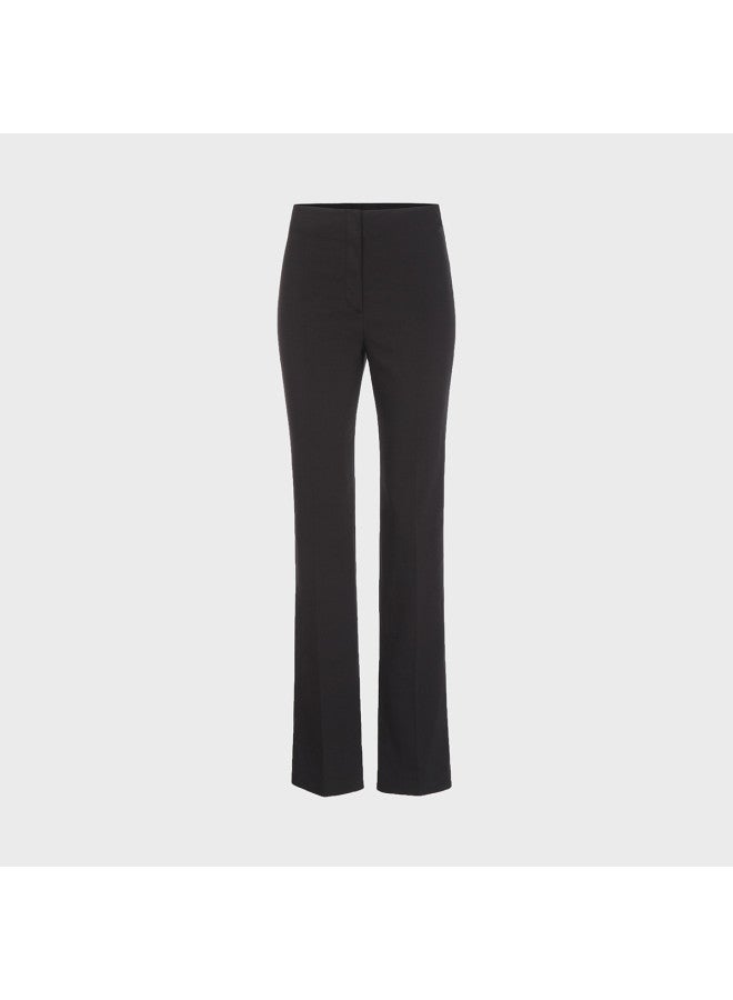 Zara Women's Solid Color Business Commuting Versatile Zip Straight-leg Pants - Image 2