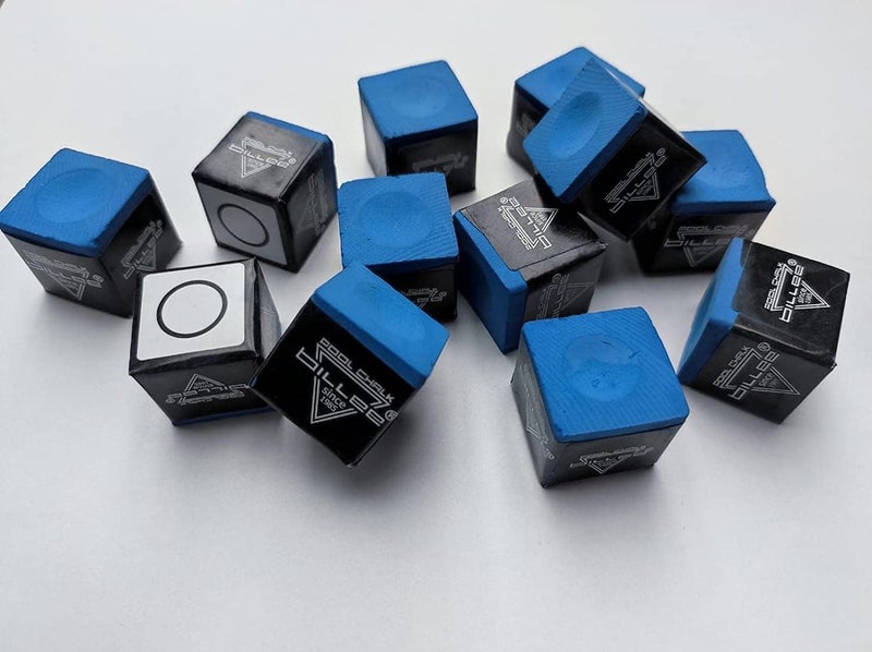 JBB Billiards, Snooker and Pool Chalk Box | Billiards Accessories | Cue Chalk - 12 Pcs (Blue) - Image 2