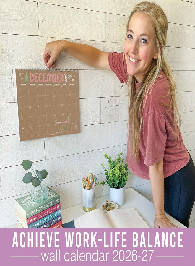 Hadley Designs 2026 Calendar Wall - 2026 Wall Calendar Large, 18-Month Hanging Calendars for Home, Office & Classroom, Monthly Calendar from January 2026 to June 2027, Gifts for Coworkers, Teachers & Students - Image 2