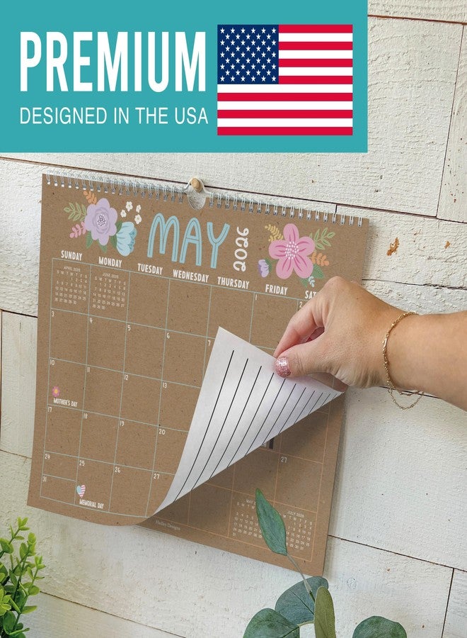 Hadley Designs 2026 Calendar Wall - 2026 Wall Calendar Large, 18-Month Hanging Calendars for Home, Office & Classroom, Monthly Calendar from January 2026 to June 2027, Gifts for Coworkers, Teachers & Students - Image 3