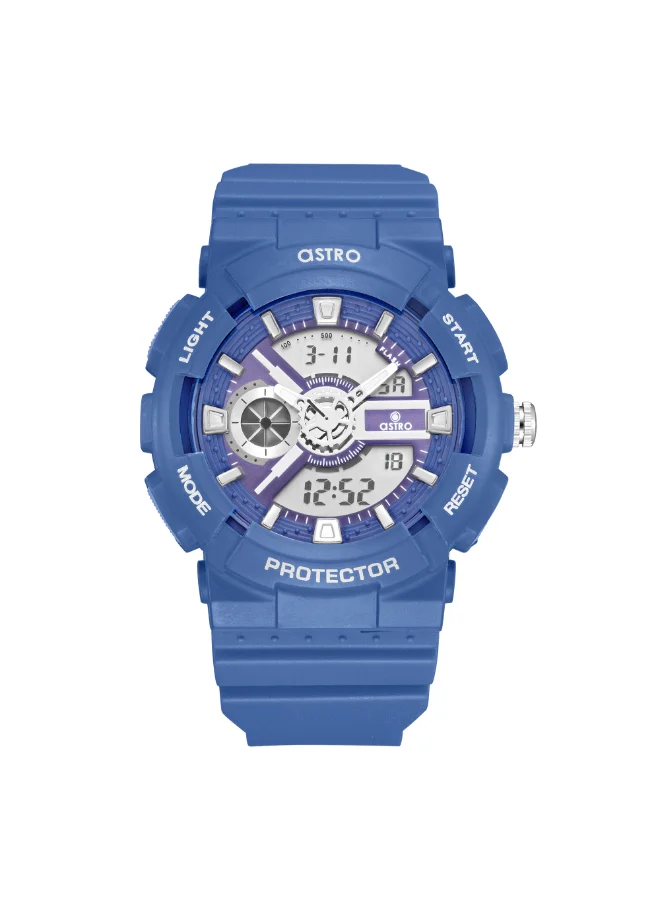 أسترو Kids Analog-Digital Dark Blue Dial Watch - A24807-PPNN