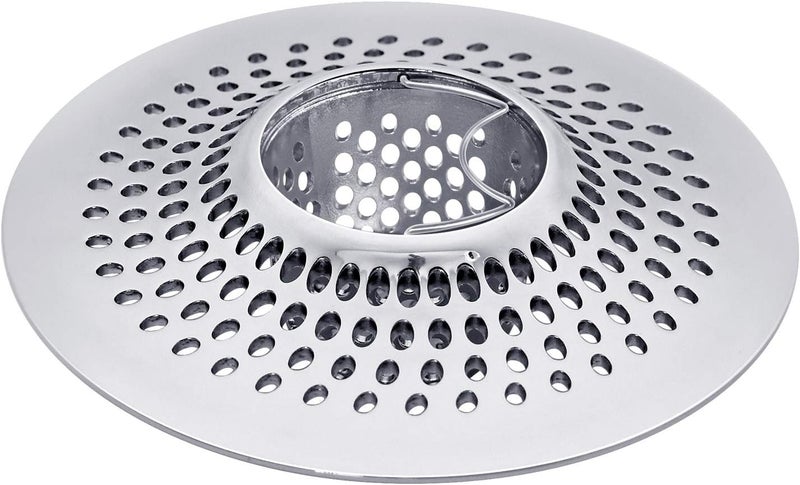 LEKEYE Drain Hair Catcher/Bathtub Shower Drain Hair Trap/Strainer Stainless Steel Drain Protector(Patented Product) - Image 1