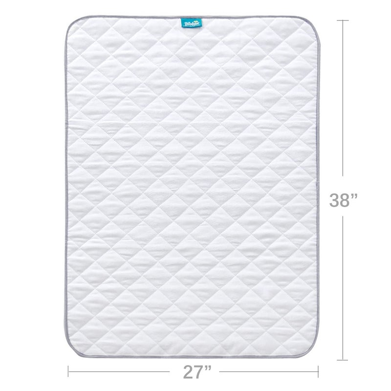 Biloban Waterproof Crib Mattress Protector 27" x 38", Non-Slip & Sturdy Mattress Pad Mat, 4 Layers Incontinence Bed Pad for Children Adults, Pets Training Pee Pad, White - Image 5