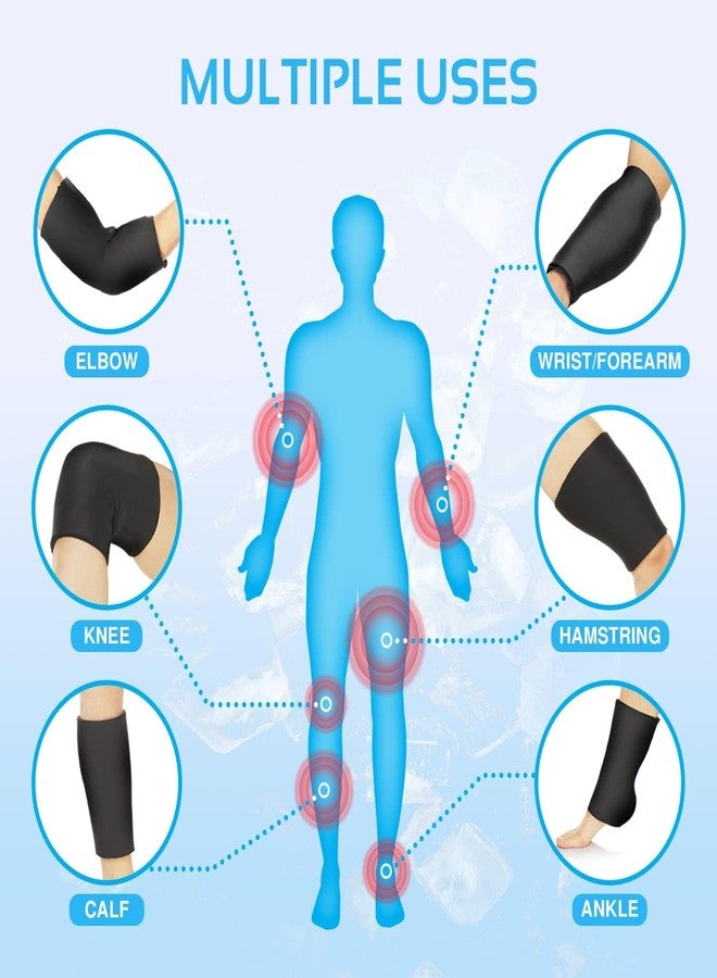 RAMNATH IMPEX RAMNATH Hot & Cold Compression Sleeve | Ice Pack Wrap for Knee, Thigh, Elbow, Ankle & Shins | 360° Wearable Gel Ice Pack | Pain Relief, Sports Injury Recovery | Freezer & Microwave Safe. - Image 5