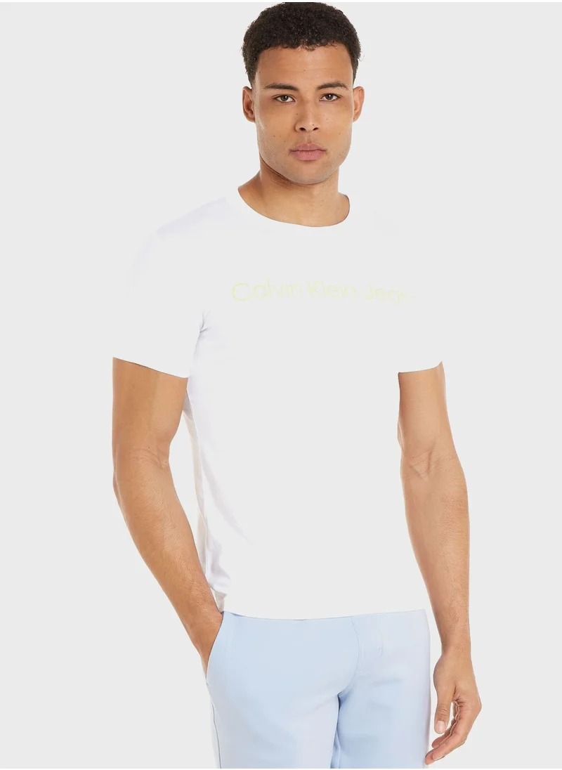 Calvin Klein Jeans Logo Crew Neck T-Shirt