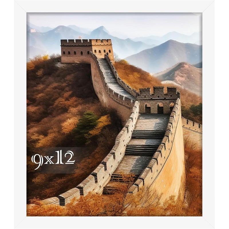Picrit 9x12 صورة إطار الصورة إطار صورة لعرض تصاعد الجدار الأبيض - Image 1