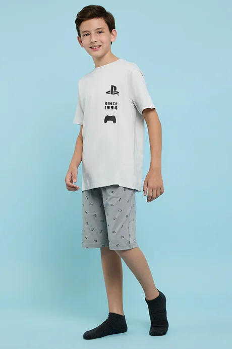 R&B PlayStation Print Shorts Pyjama Set