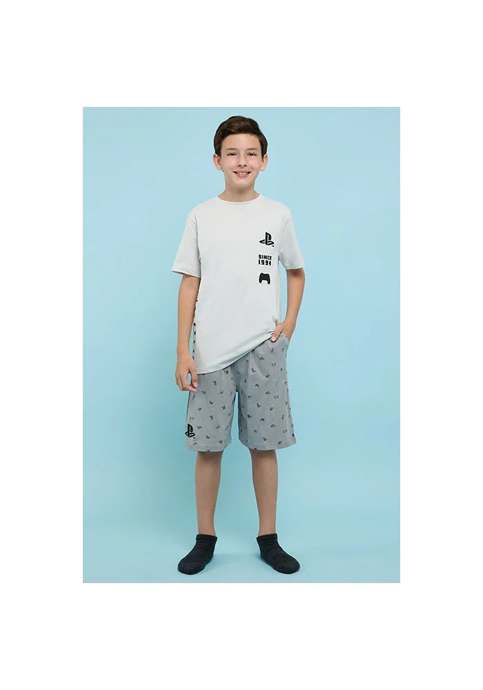 أر أند بي PlayStation Print Shorts Pyjama Set