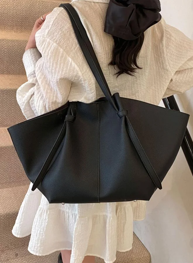 تايك تو شنطة كتف سادة مع محفظة