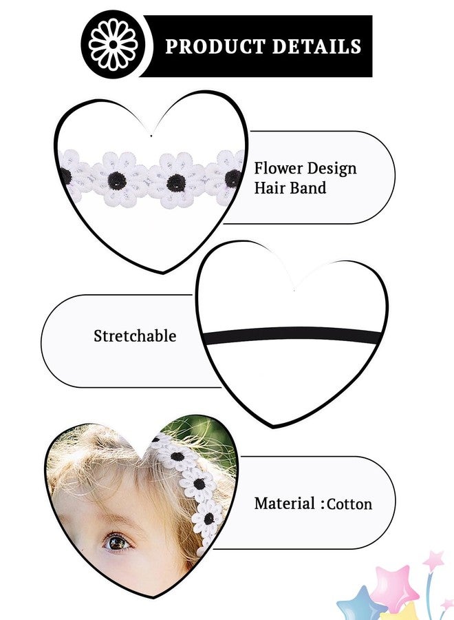 SYGA Baby Soft & Thin Headband Elastic & Stretchable Hairband for Newborns, Infants, Toddlers, and Kids 0-3 Years (Black) - Image 3