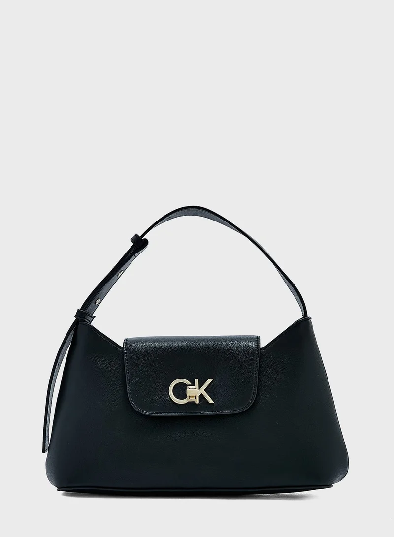 CALVIN KLEIN Reversible Lock Shoulder Bag
