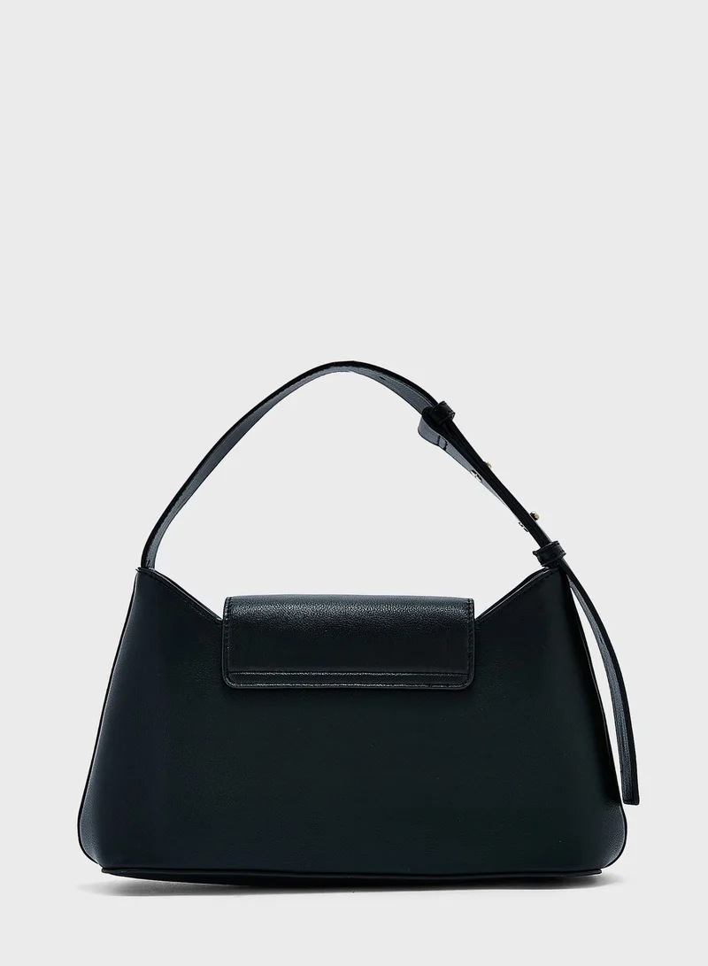 CALVIN KLEIN Reversible Lock Shoulder Bag