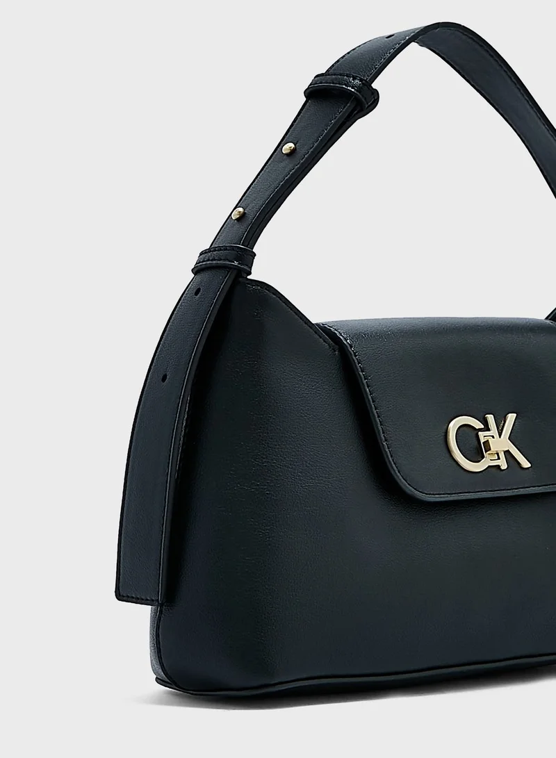 CALVIN KLEIN Reversible Lock Shoulder Bag