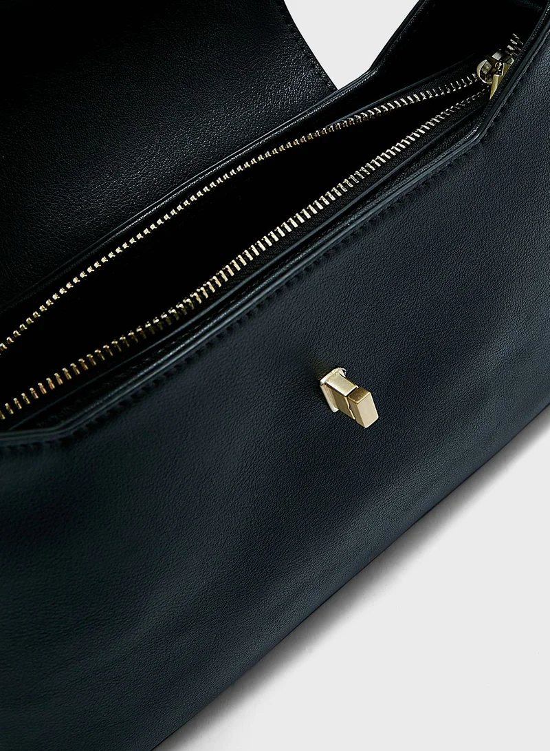 CALVIN KLEIN Reversible Lock Shoulder Bag