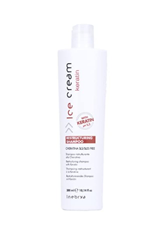 Inebrya Ice Cream Keratin Restructuring Shampoo 1014oz - Image 1