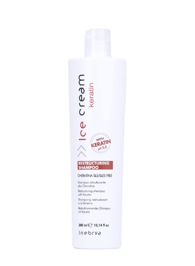 Inebrya Ice Cream Keratin Restructuring Shampoo 1014oz - Image 2