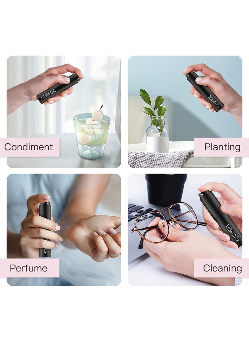 بريتيل بخاخة حبوب قهوة V60، بخاخة قهوة مضادة للذباب، زجاجة مسحوق محمولة، سعة 10 مل، لون أسود، لقهوة الإسبريسو V60 - Image 5