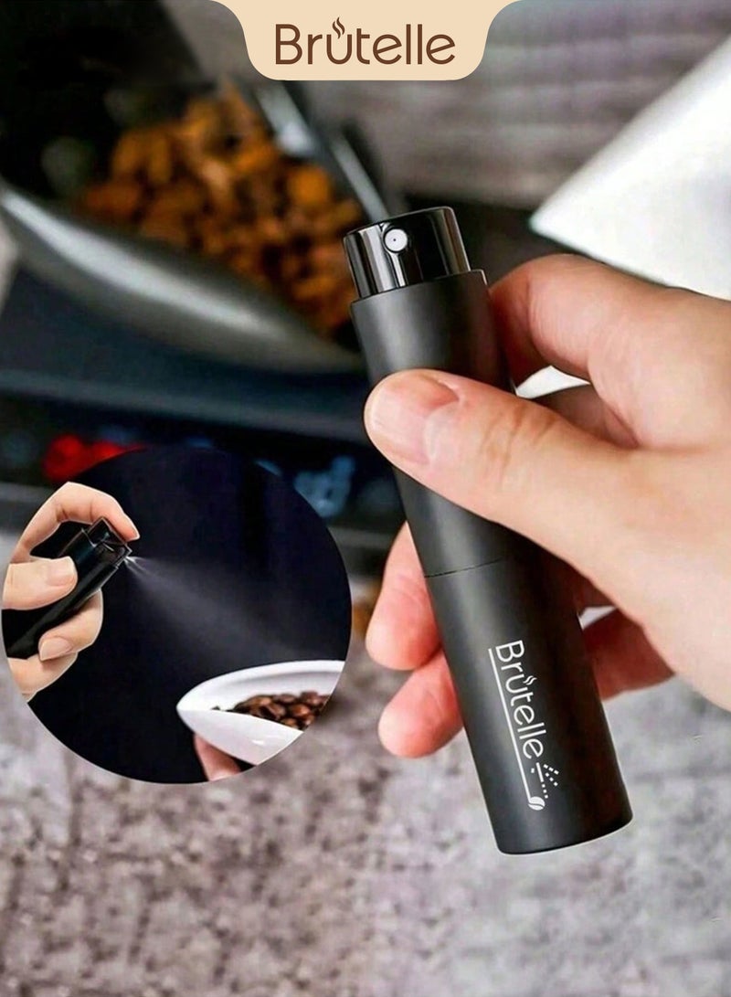 Brutelle Atomizer Coffee Bean V60 Coffee Atomizer Anti-fly Powder Bottle Portable Sprayer Black 10ml for Espresso V60 Coffee - Image 1