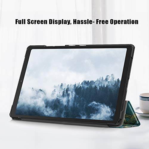 ProElite Smart Trifold Flip case Cover for Samsung Galaxy Tab A7 10.4" SM-T500/T505/T507, Flowers - Image 2