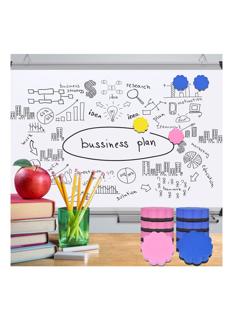 SYOSI Magnetic Dry Erase Erasers 48 Pack Whiteboard Eraser Chalkboard Cleansers Wiper for Classroom Office Teacher Supplies Home and Flower  - Image 4