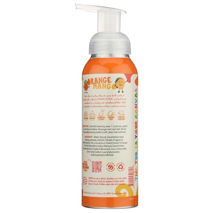 Pacha Soap Co Pacha Soap Kids Orange Mango 2 In 1 Shampoo & Body Wash, 12 Fz - Image 5