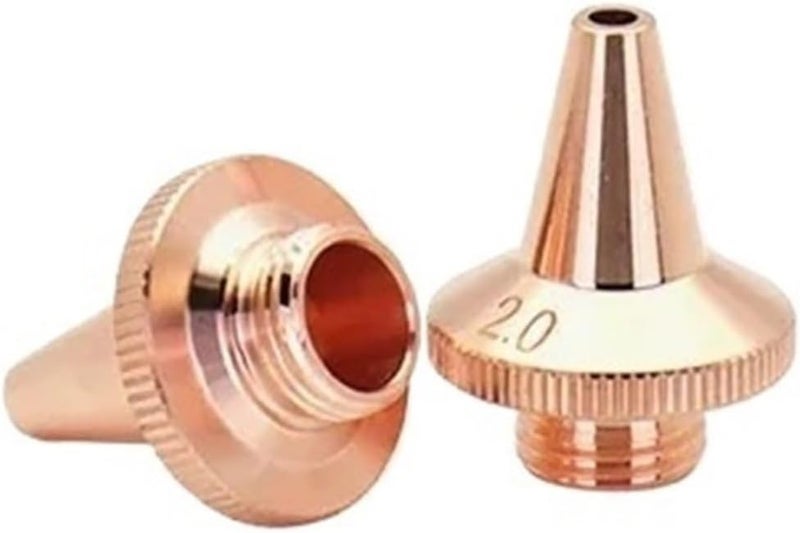 Laser Cutting Nozzle，10PCS 3D Nozzle M8 Dia.15mm Height 19mm Single & Double Layer for Fiber Machine Welding Nozzles(3.0mm) - Image 1