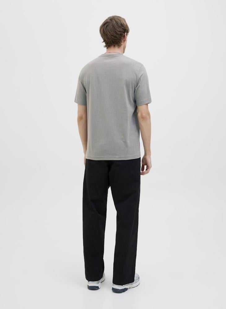JACK & JONES Jcosago Logo Slub Crew Neck T-Shirt  - Image 2