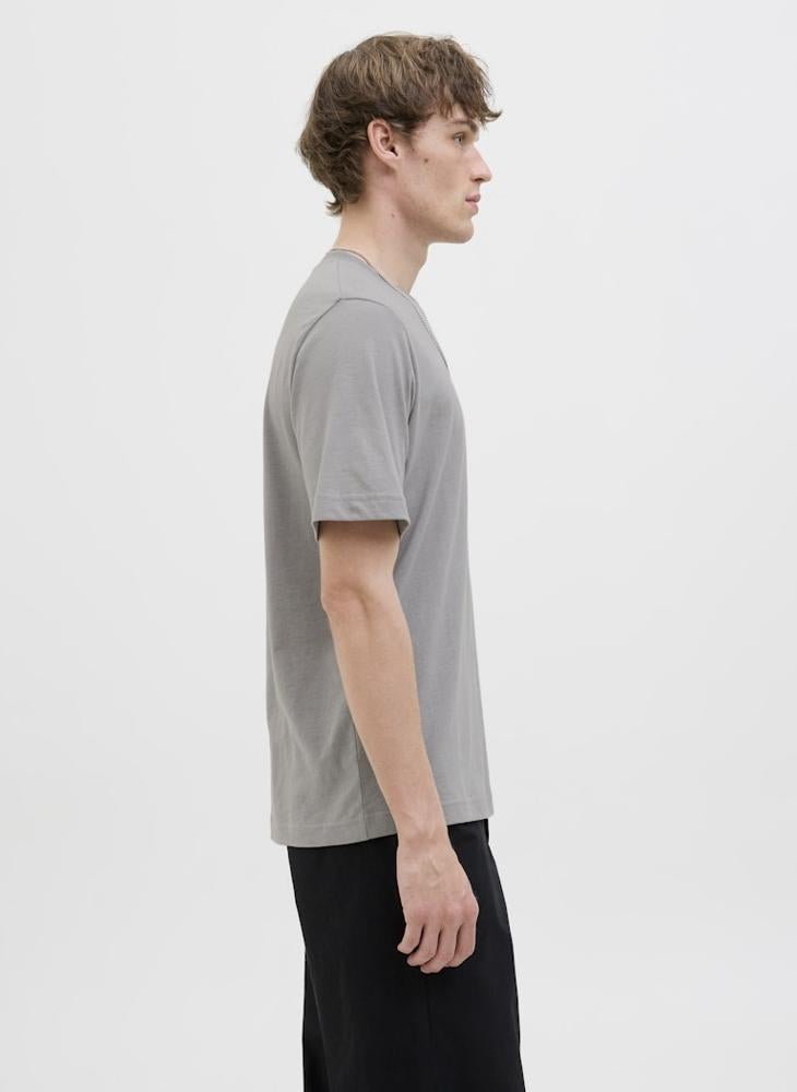 JACK & JONES Jcosago Logo Slub Crew Neck T-Shirt  - Image 3