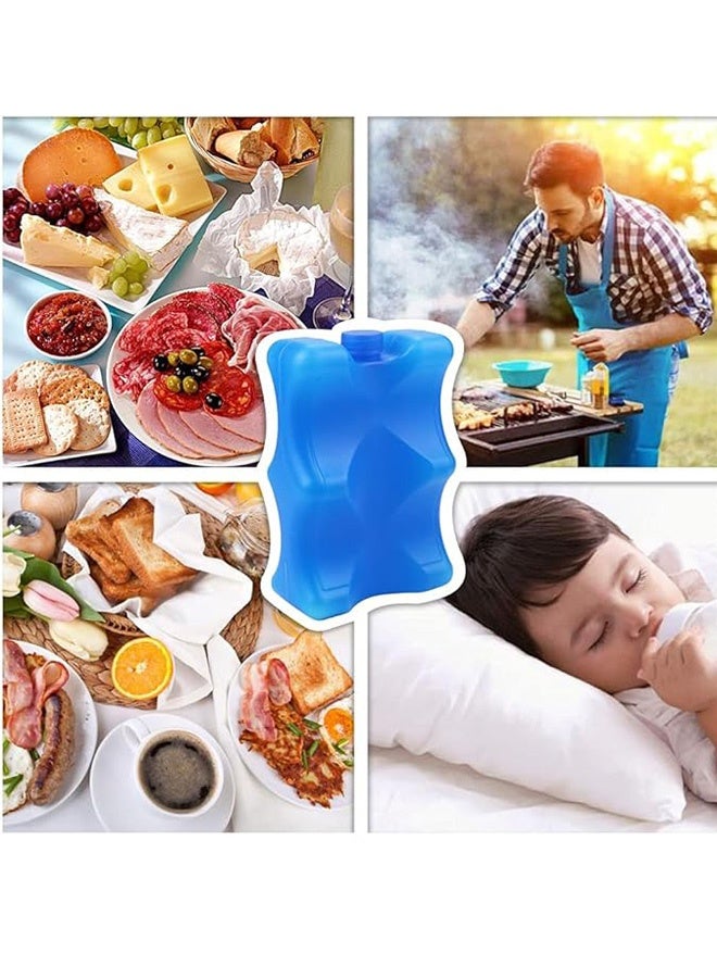 2PCS الجليد طازجة المجلس تبريد الجليد كريستال مربع ، معزولة المحيط المجمد حزمة ، طويلة الأمد إعادة الاستخدام حزمة باردة ، التخييم شاطئ نزهة (أزرق) - Image 4