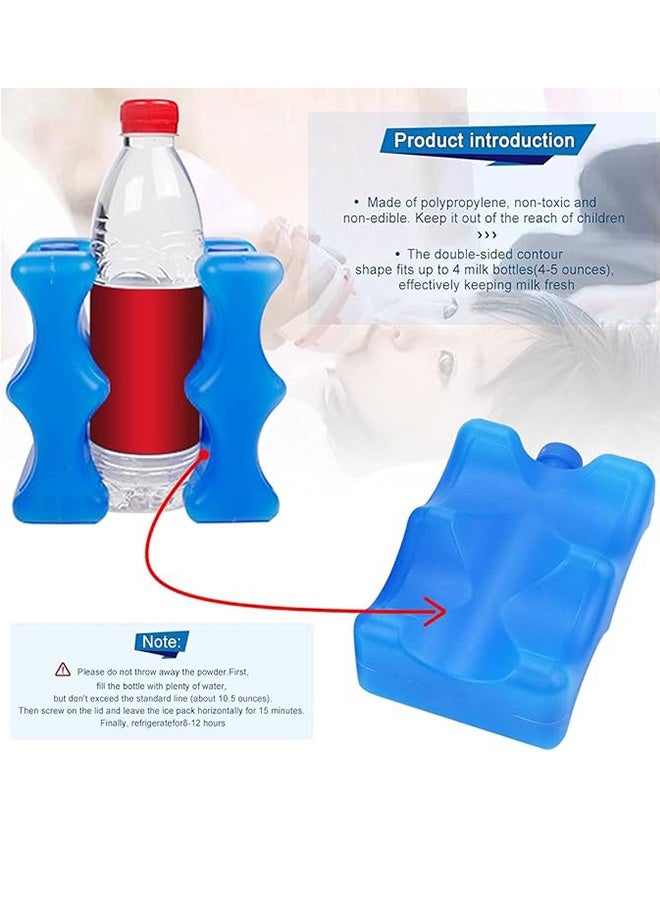 2PCS الجليد طازجة المجلس تبريد الجليد كريستال مربع ، معزولة المحيط المجمد حزمة ، طويلة الأمد إعادة الاستخدام حزمة باردة ، التخييم شاطئ نزهة (أزرق) - Image 3