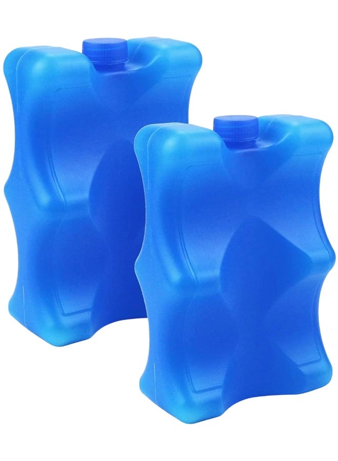 2PCS الجليد طازجة المجلس تبريد الجليد كريستال مربع ، معزولة المحيط المجمد حزمة ، طويلة الأمد إعادة الاستخدام حزمة باردة ، التخييم شاطئ نزهة (أزرق) - Image 1