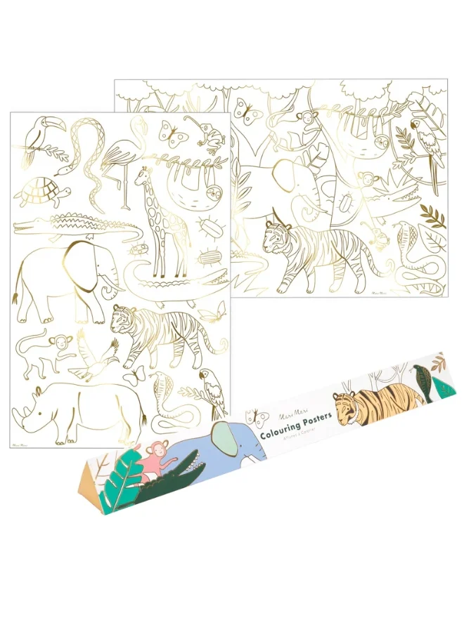 Meri Meri Jungle Colouring Posters