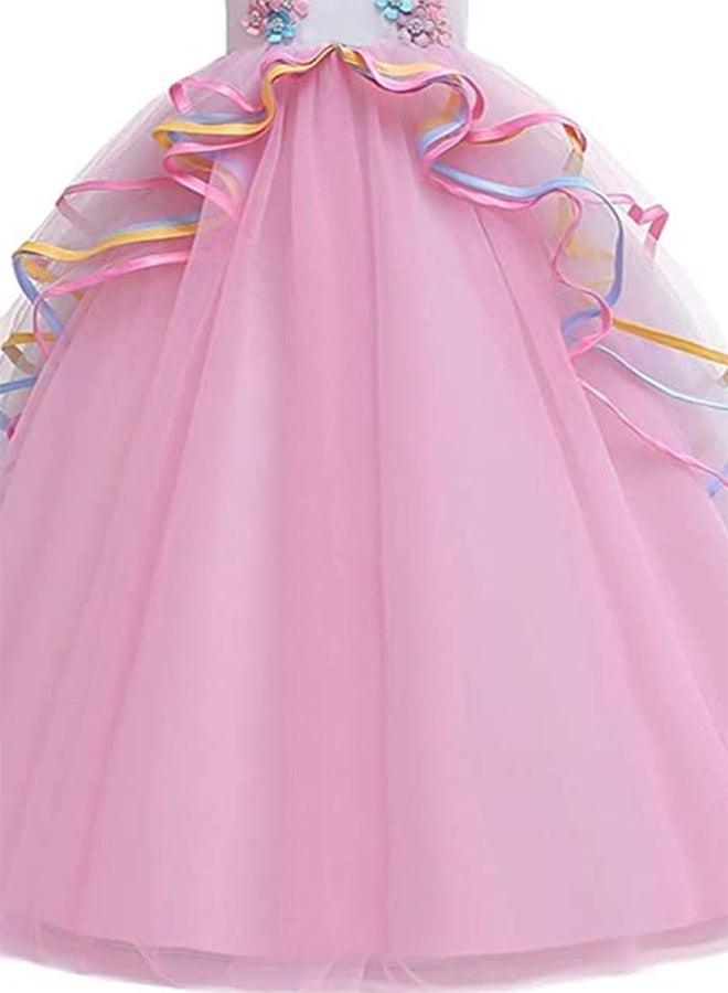 Unicorn Princess Costume Birthday Pageant Party Dance Performance Fancy Dress Up Outfit 4 - 5 Years - Image 5